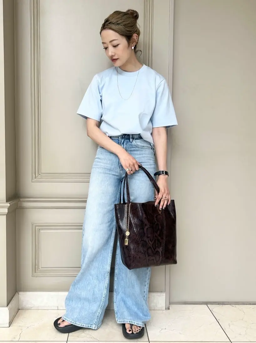 Chloe(クロエ)】 パイソンエフェクトレザー製CHLOE SPINトートバッグ