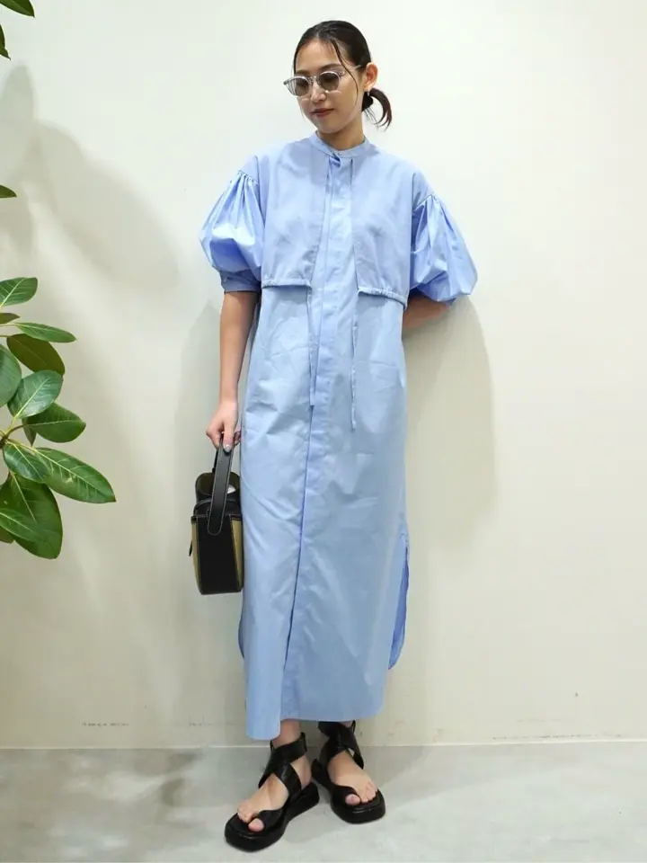 HYKE(ハイク)】 COTTON BALLOON SLEEVE DRESS｜PARIGOT ONLINE（パリゴ
