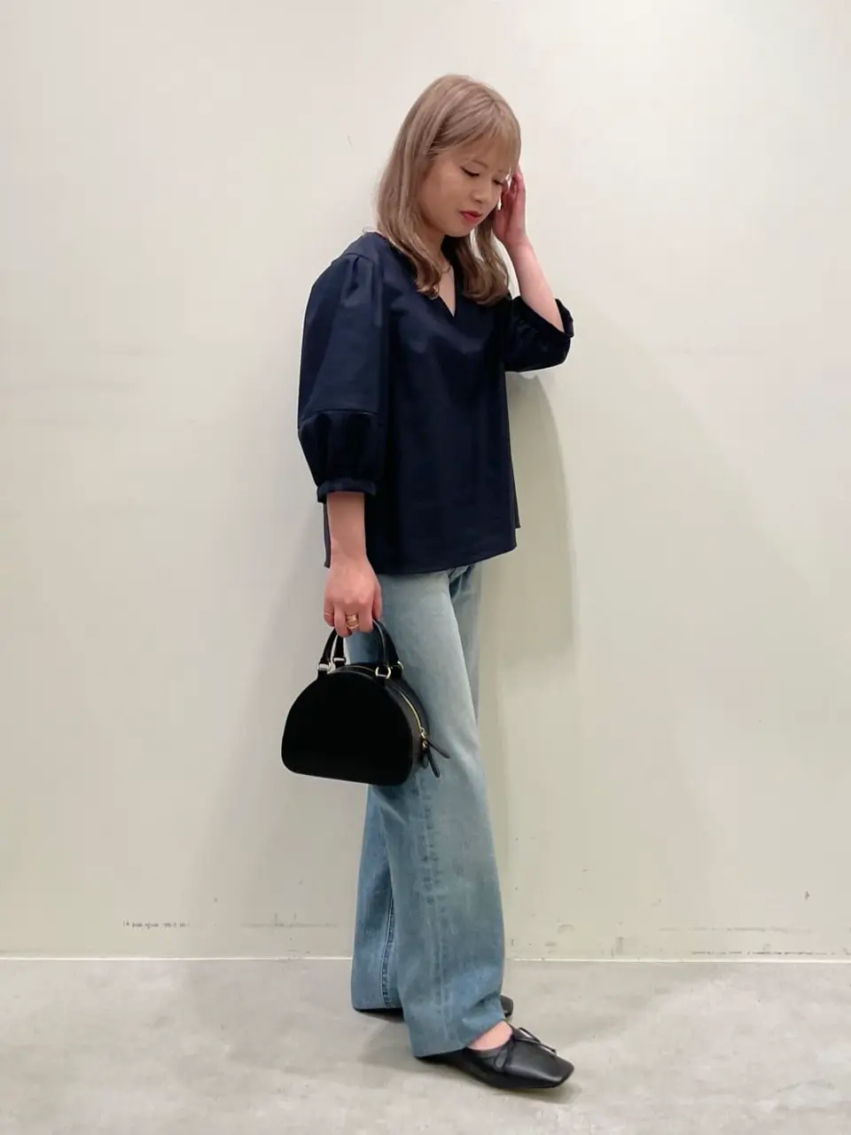 YANUK(ヤヌーク)】 Low Rise Trick Denim ボーイズストレートLEA
