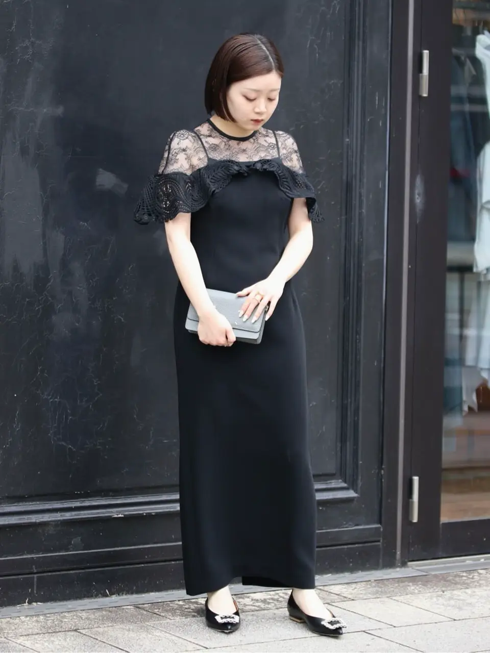 Mame Kurogouchi(マメ クロゴウチ)】 Tulle Lace Classic Dress