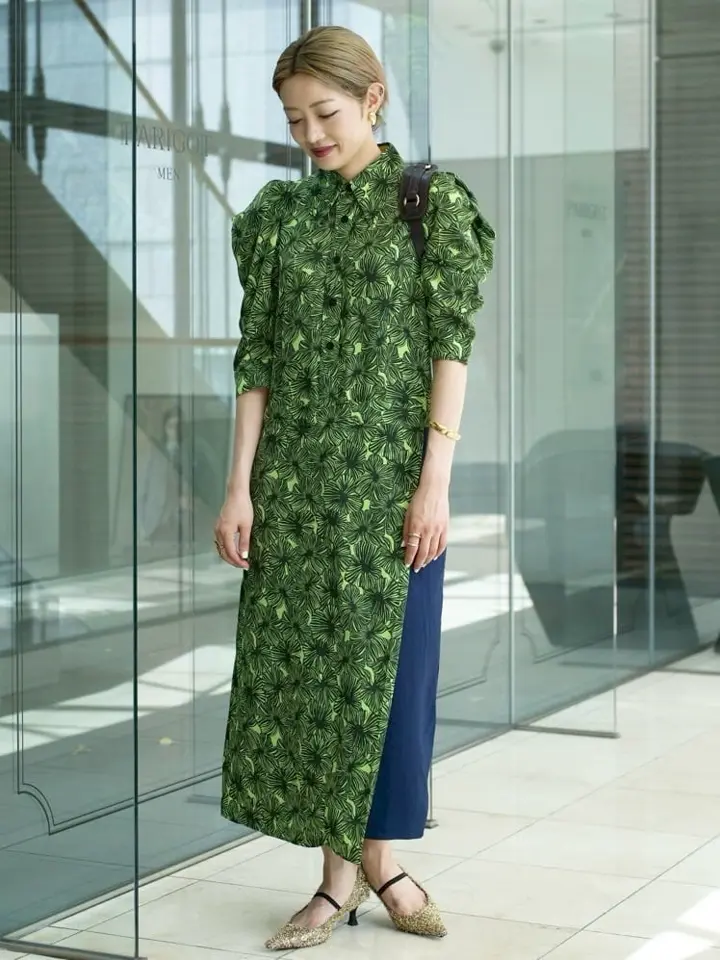 TOGA PULLA(トーガプルラ)】 SATIN PRINT DRESS｜PARIGOT ONLINE