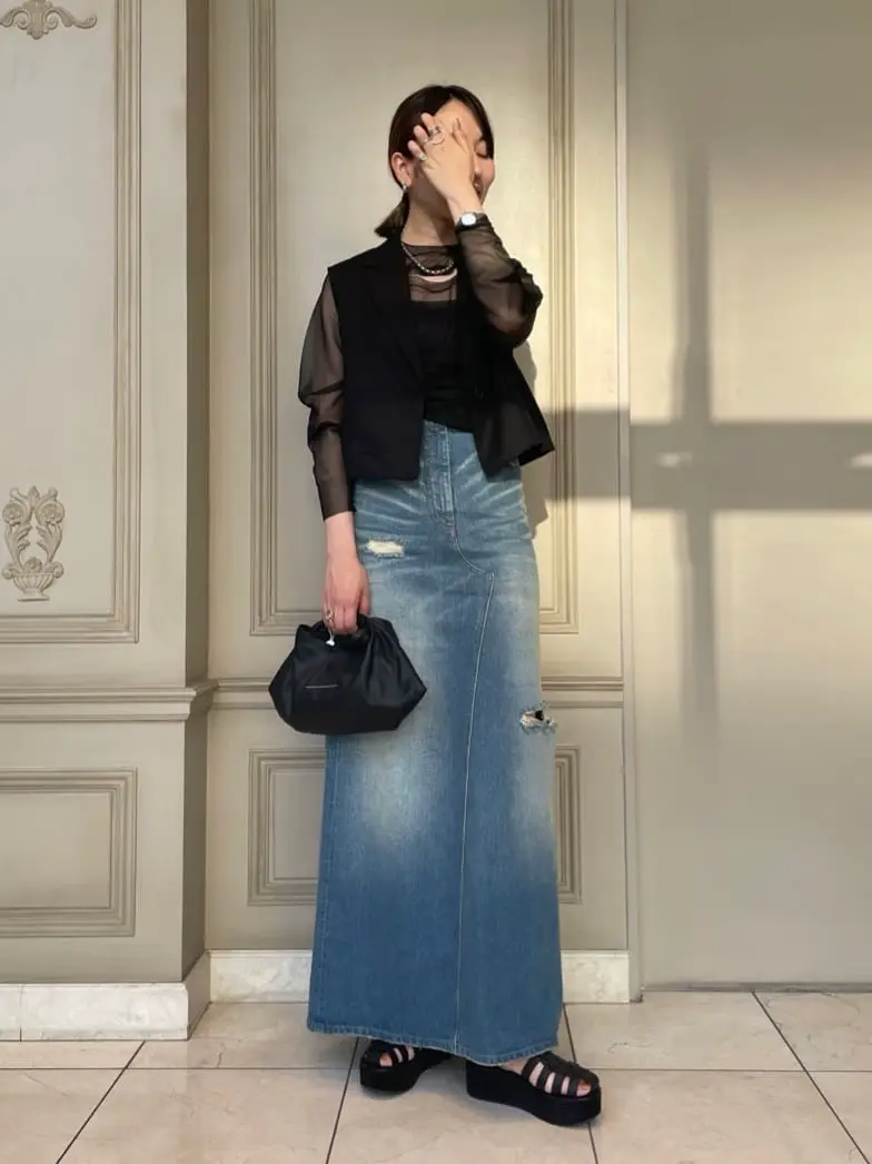 新品タグ付✨MM6メゾンマルジェラ デニムロングスカート【Ｍ】春夏秋冬 新品タグ付✨MM6メゾンマルジェラ デニムロングスカート【M】春夏秋冬