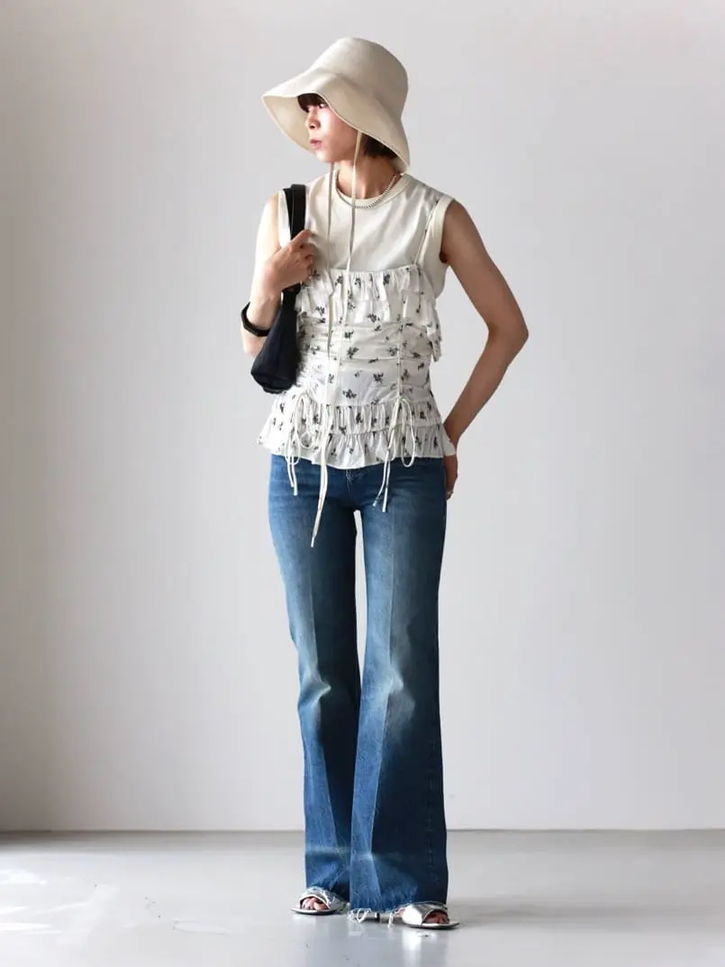 Chloe(クロエ)】 デニム製ハイライズ フレア ジーンズ｜PARIGOT ONLINE