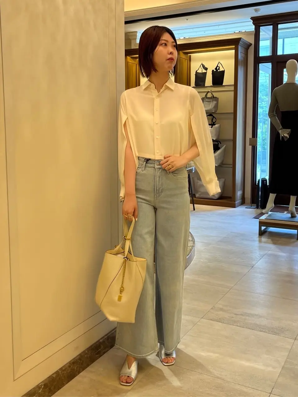 HYKE(ハイク)】 TAP CROPPED SHIRT｜PARIGOT ONLINE（パリゴオンライン）