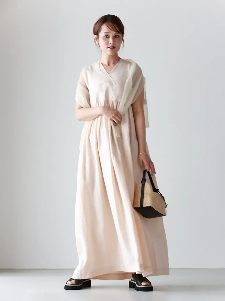 HYKE(ハイク)】 LINEN MAXI DRESS｜PARIGOT ONLINE（パリゴ