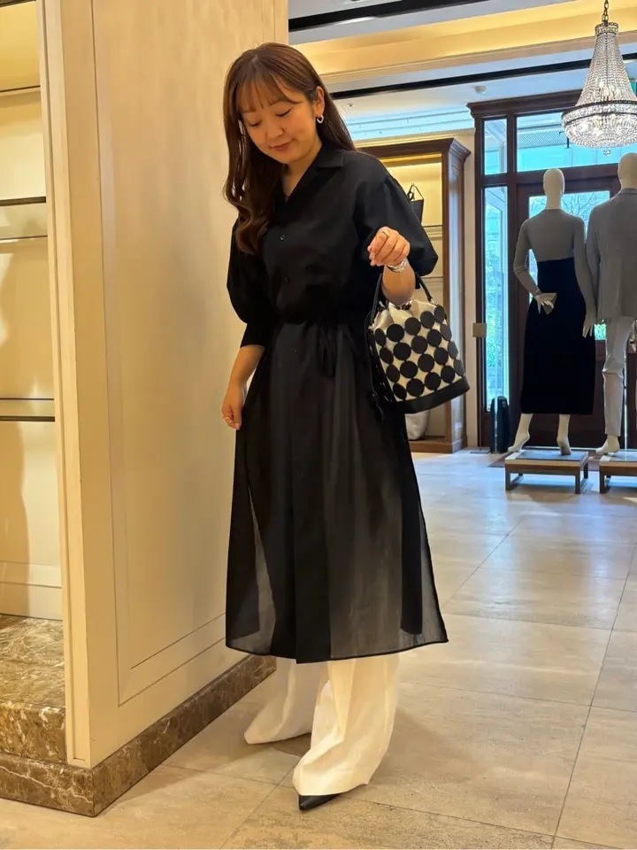 HYKE(ハイク)】 T/W VOILE BALLOON SLEEVE DRESS｜PARIGOT ONLINE