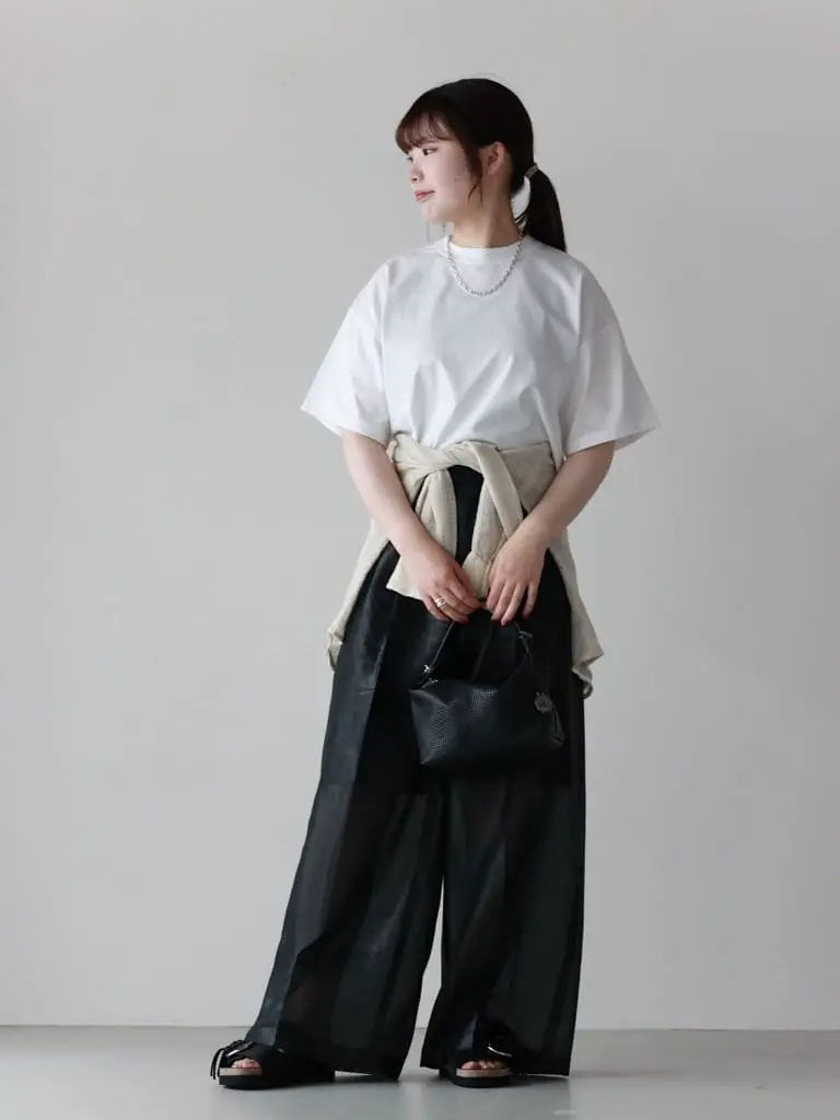 hyke クロップドトップス HYKE(ハイク)】 CROPPED SHORT-SLV TEE（6.5OZ）｜PARIGOT ONLINE