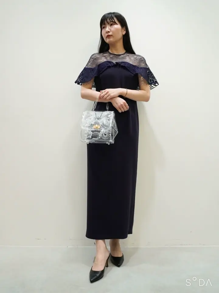 Mame Kurogouchi(マメ クロゴウチ)】 Tulle Lace Classic Dress