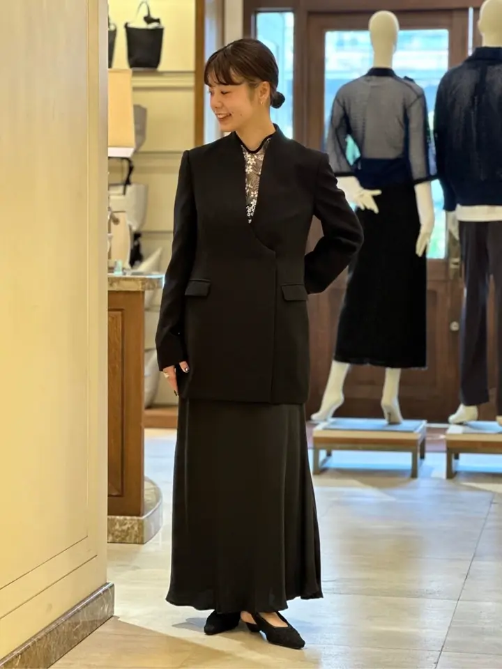 Mame Kurogouchi(マメ クロゴウチ)】 Cording Embroidery Sling Back