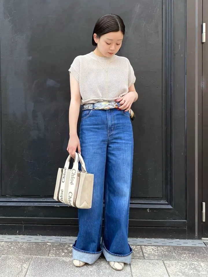 Chloe　パラッツォジーンズワイドレッグ 雑誌掲載 Chloe パラッツォジーンズワイドレッグ 雑誌掲載 Chloe パラッツォ