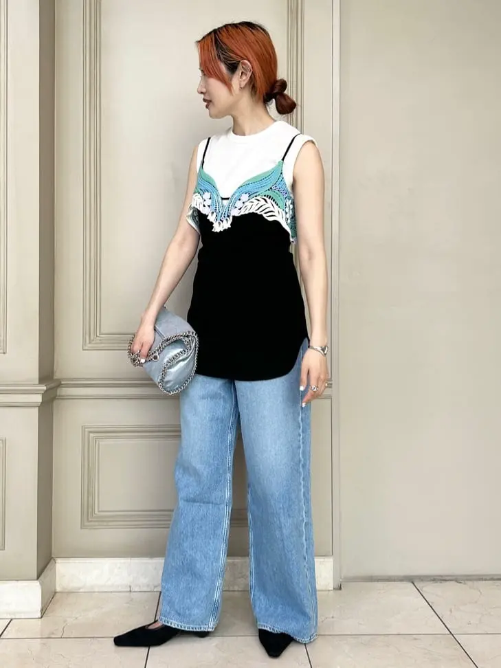 Mame Kurogouchi(マメ クロゴウチ)】 Cording Embroidery Sling Back