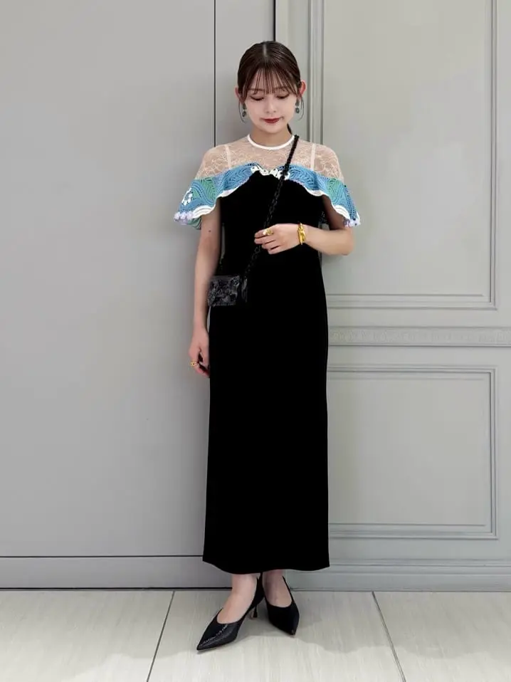 Parigotワンピース Mame Kurogouchi(マメ クロゴウチ)】 PARIGOT別注 Embroidered