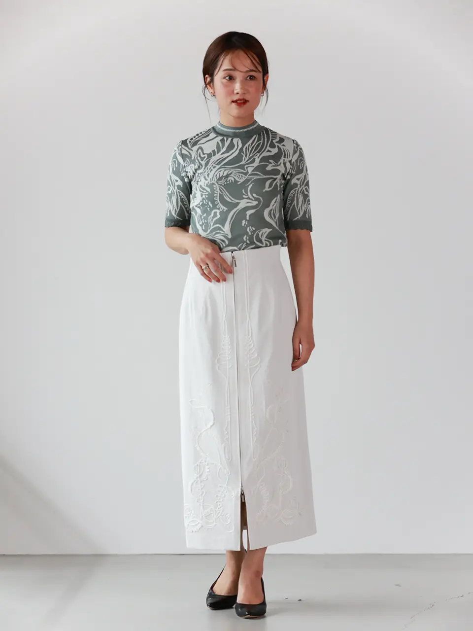 MURRAL(ミューラル)】 Cucurbita embroidered skirt|PARIGOT ONLINE MURRAL(ミューラル)】 Cucurbita embroidered skirt|PARIGOT ONLINE