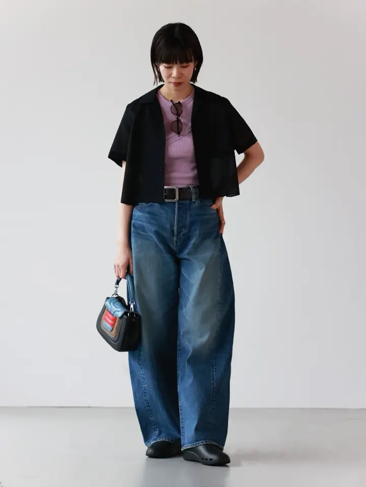 HYKE(ハイク)】 DENIM BARREL LEG JEANS｜PARIGOT ONLINE（パリゴ