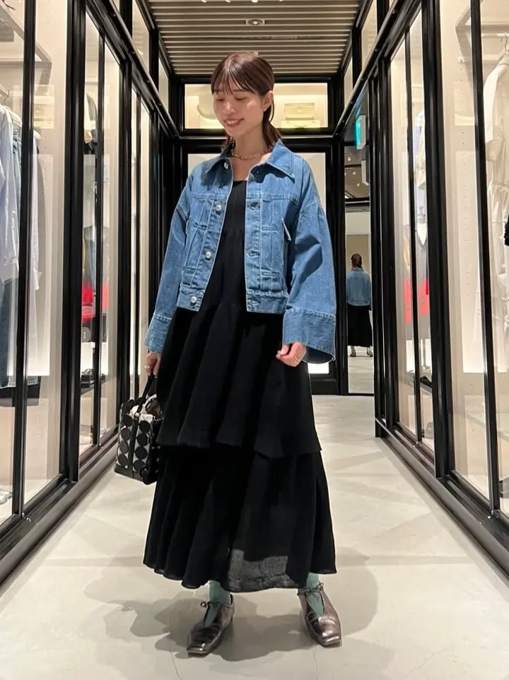 CFCL(シーエフシーエル)】 TC CASCADES SLEEVELESS MINI DRESS