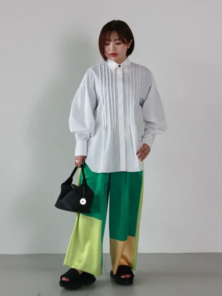 パ*ィ様 ENFOLD RANDOM‐TUCK SHIRT パ*ィ様 ENFOLD RANDOM‐TUCK SHIRT ENFOLD / RANDOM‐TUCK SHIRT -l.blu-