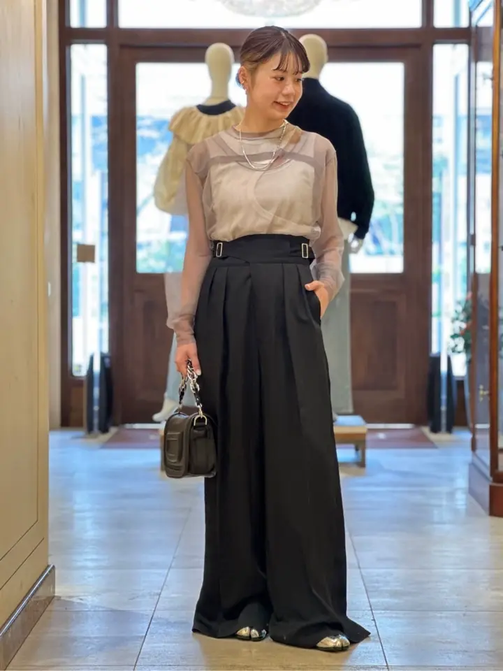 HYKE(ハイク)】 SHEER CREW NECK SWEATER｜PARIGOT ONLINE（パリゴ