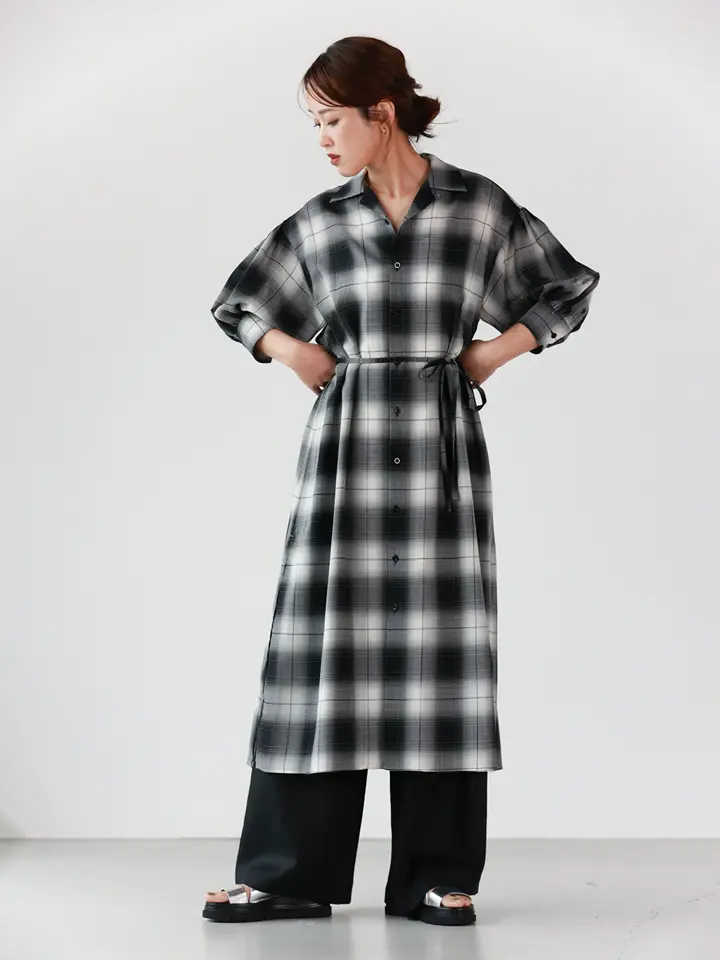 HYKE(ハイク)】 T/W OMBRE CHECK DRESS｜PARIGOT ONLINE（パリゴ