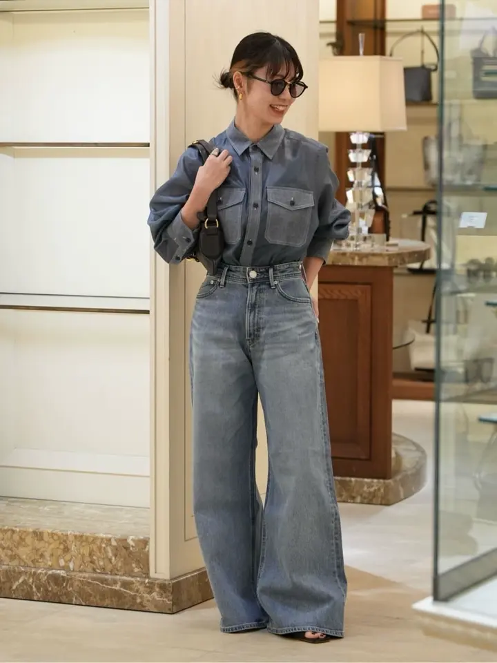 HYKE(ハイク)】 SHEER CHAMBRAY SHIRT｜PARIGOT ONLINE（パリゴ