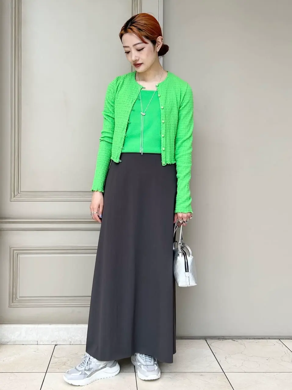 PHEENY(フィーニー)】 Recycle nylon tricot A line skirt｜PARIGOT