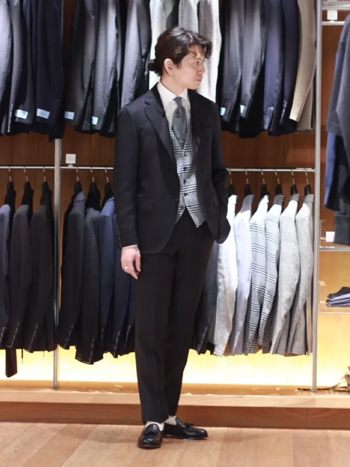 TAGLIATORE(タリアトーレ)】 BRIAN/グレンチェックベスト｜PARIGOT