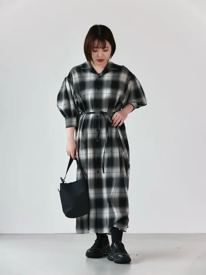 HYKE(ハイク)】 T/W OMBRE CHECK DRESS｜PARIGOT ONLINE（パリゴ