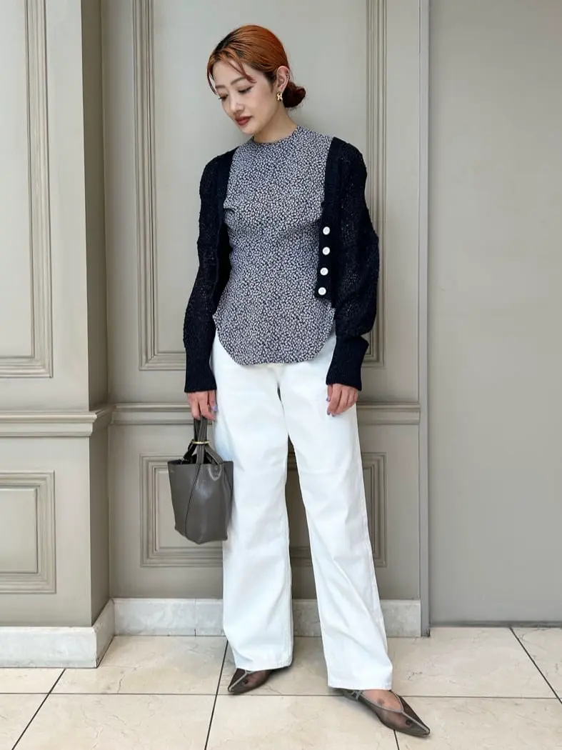 トップス MameKurogouchi Micro Floral Jacquard Top Mame Kurogouchi(マメ) Micro Floral Jacquard Top - YAMAROKU