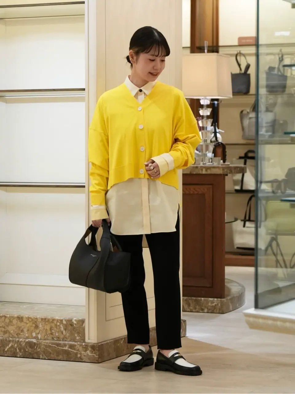 【SN 様】ENFOLD エンフォルド シャツ ユニセックス 黄色 イエロー ENFOLD(エンフォルド)｜SUMMER LOOSE SHIRT/シャツ/ライトイエロー の