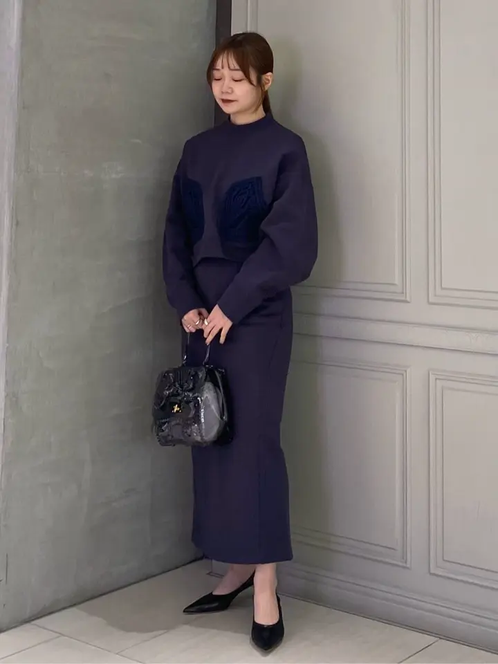 Mame Kurogouchi(マメ クロゴウチ)】 Cording Embroidery Cropped