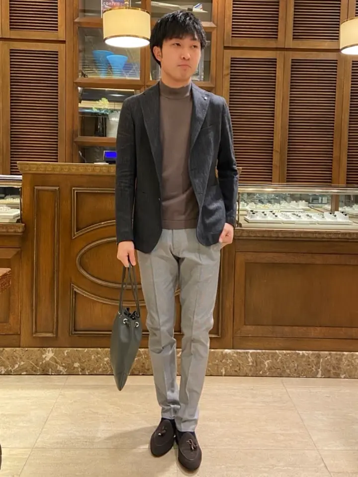 TAGLIATORE(タリアトーレ)】 DAKAR /リネンウールヘリンボーン