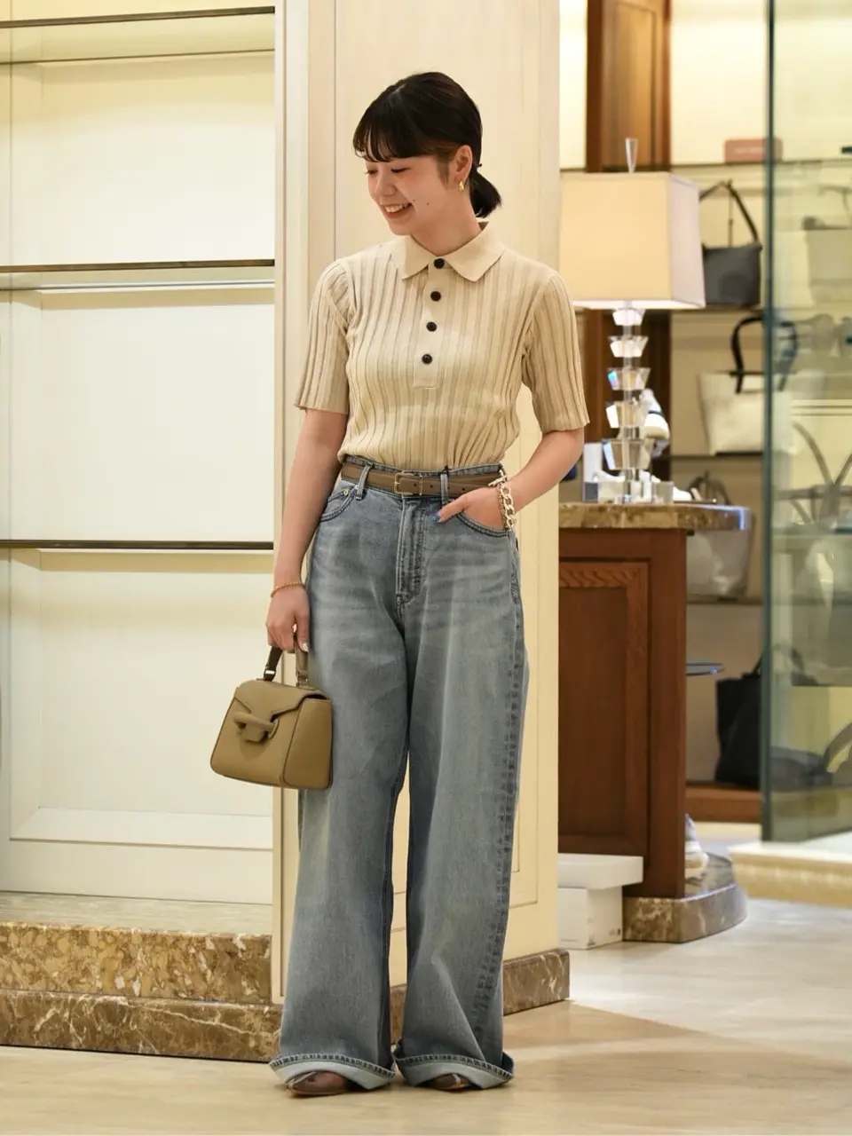 HYKE 25SS POLO SWEATER ガス糸ニットポロ ハイク POLO SWEATER-ポロ