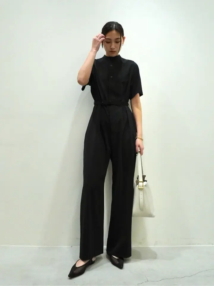 HYKE オールインワン　黒 楽天市場】【中古】HYKE SOALON SLEEVELESS JUMPSUIT ダブル