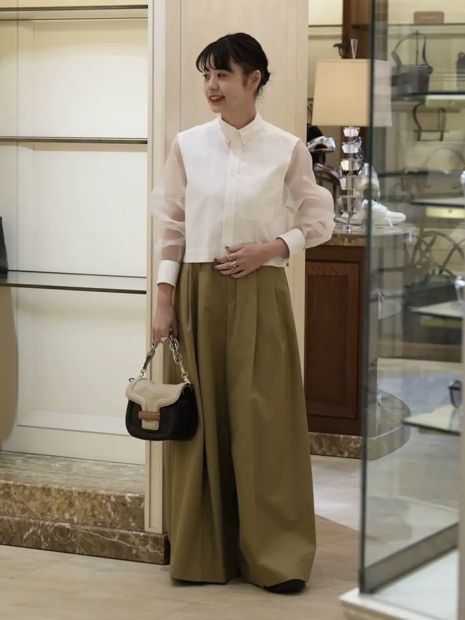 HYKE(ハイク)】 OXFORD B.D. SHIRT WITH SHEER SLEEVE｜PARIGOT ONLINE