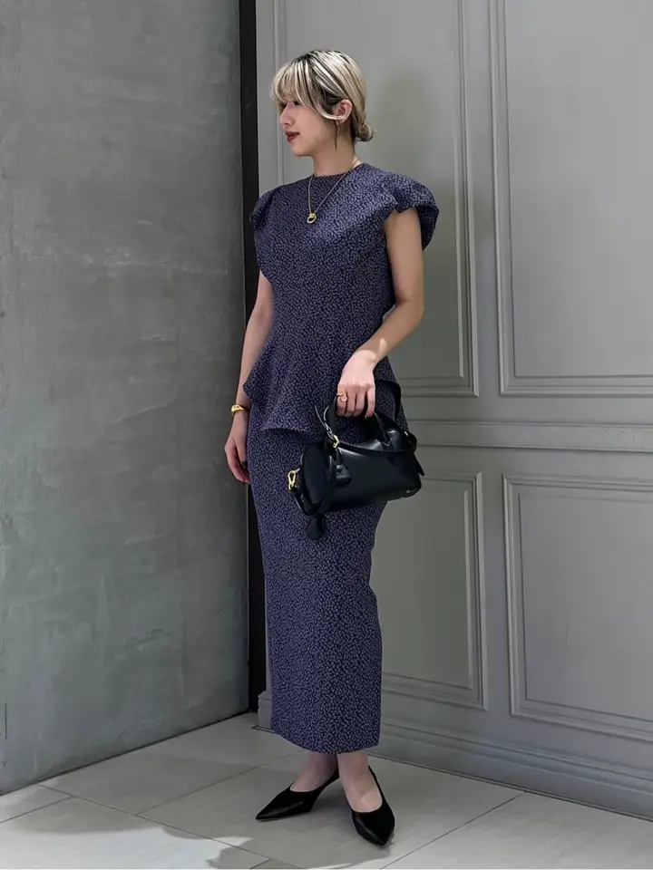 Mame Kurogouchi(マメ クロゴウチ)】 Micro Floral Jacquard High