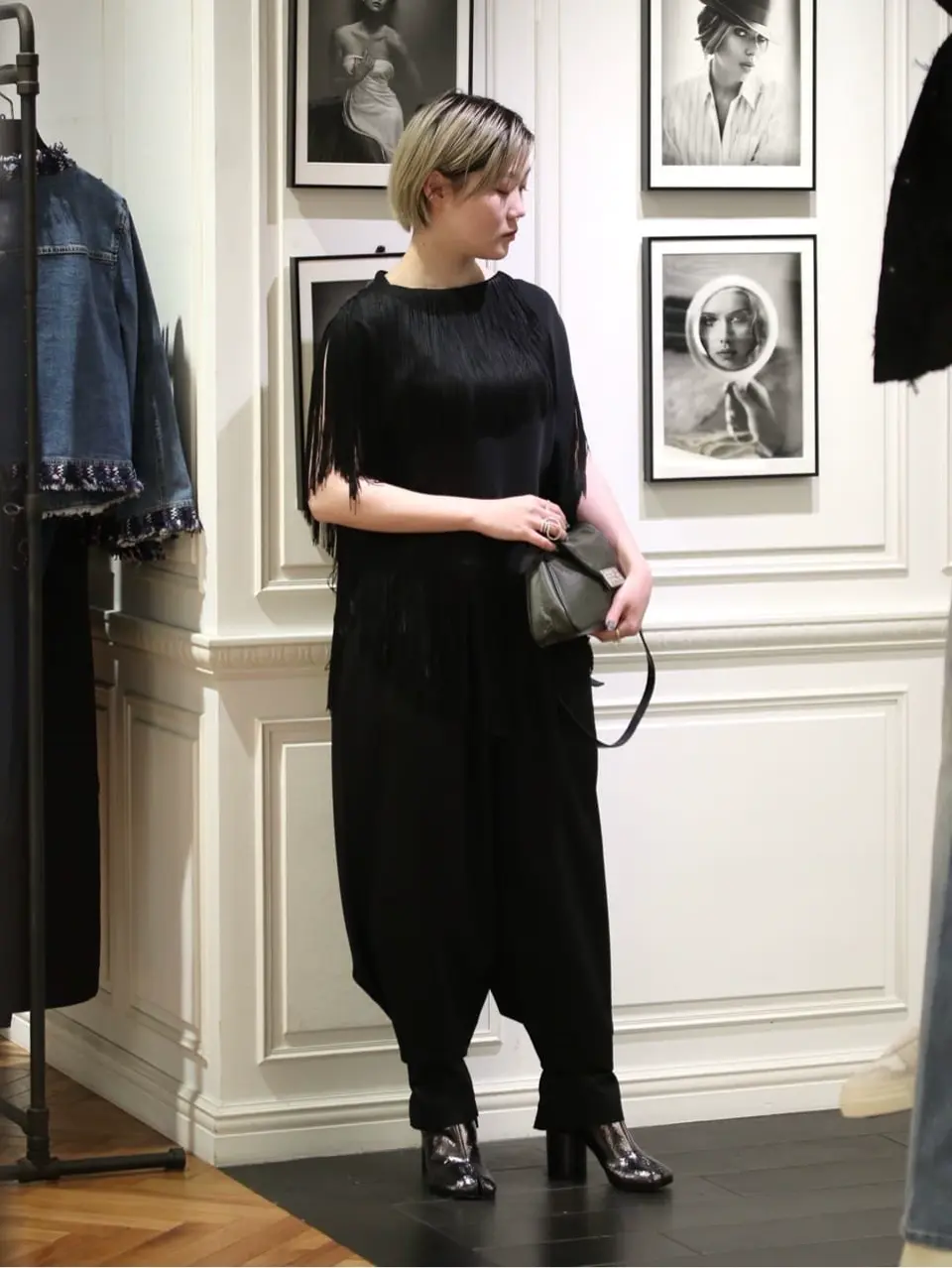 Maison Margiela(メゾンマルジェラ)】 タビ ミラーブーツ