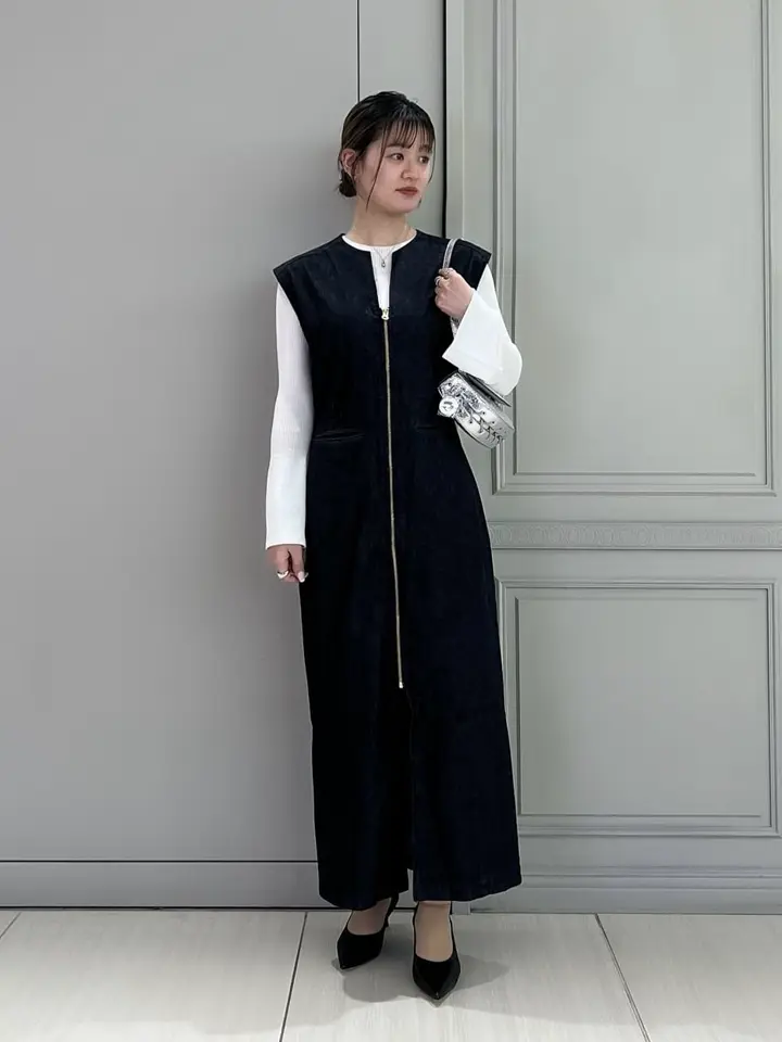JAPAN DENIM(ジャパンデニム)】 FRONT ZIP DRESS｜PARIGOT ONLINE