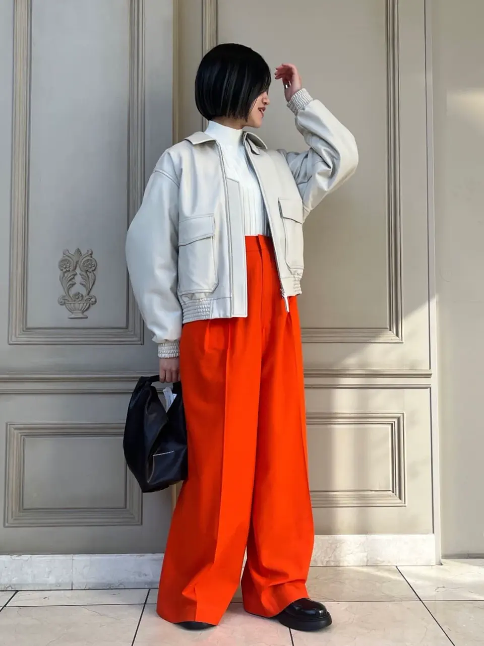 HYKE（ハイク)ECO-LEATHER JACKET /PANTSセットアップ 24AW NEW ARRIVAL【HYKE(ハイク)】 ECO-LEATHER JACKET｜パリゴ尾道店