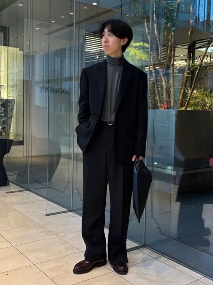 kolor 25AW ハイネックニット 25WCM-N07305-08 サイズ1 kolor】HALFZIP