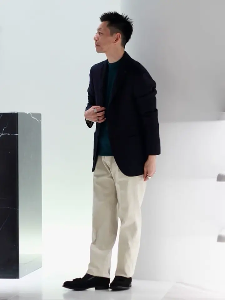 BRIGLIA 1949(ブリリア1949)】 PANTALONI ノータックテーパード
