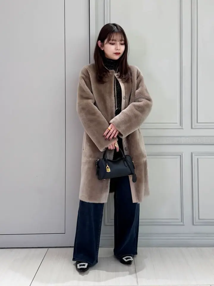 AubeL(オーベル)】 リバーシブルムートンコート｜PARIGOT ONLINE