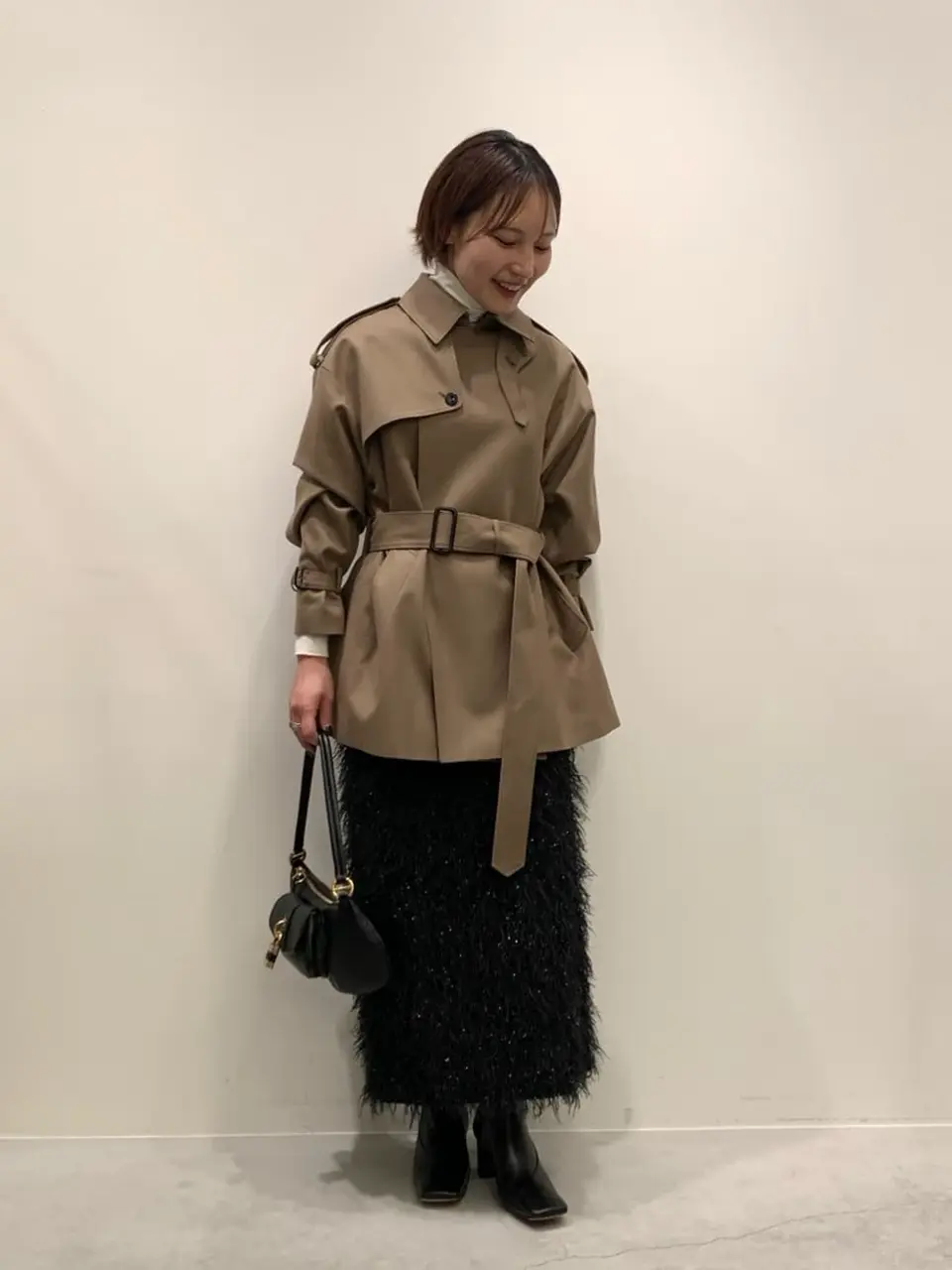 HYKE(ハイク)】FLANNEL SHORT TRENCH COAT｜PARIGOT ONLINE（パリゴ