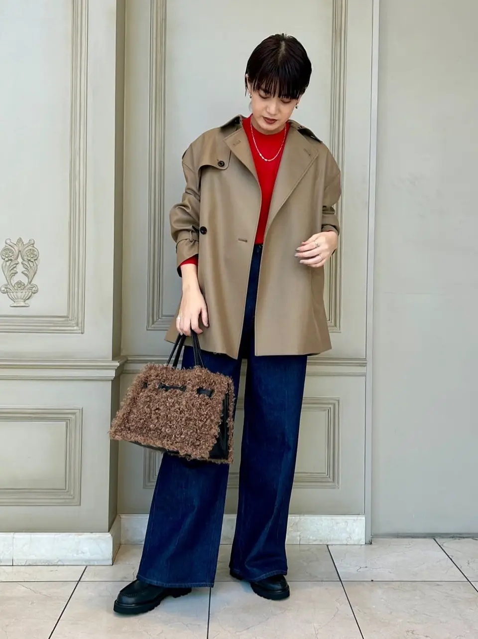 ハイク ショートコート 赤 サイズ1 【公式通販】