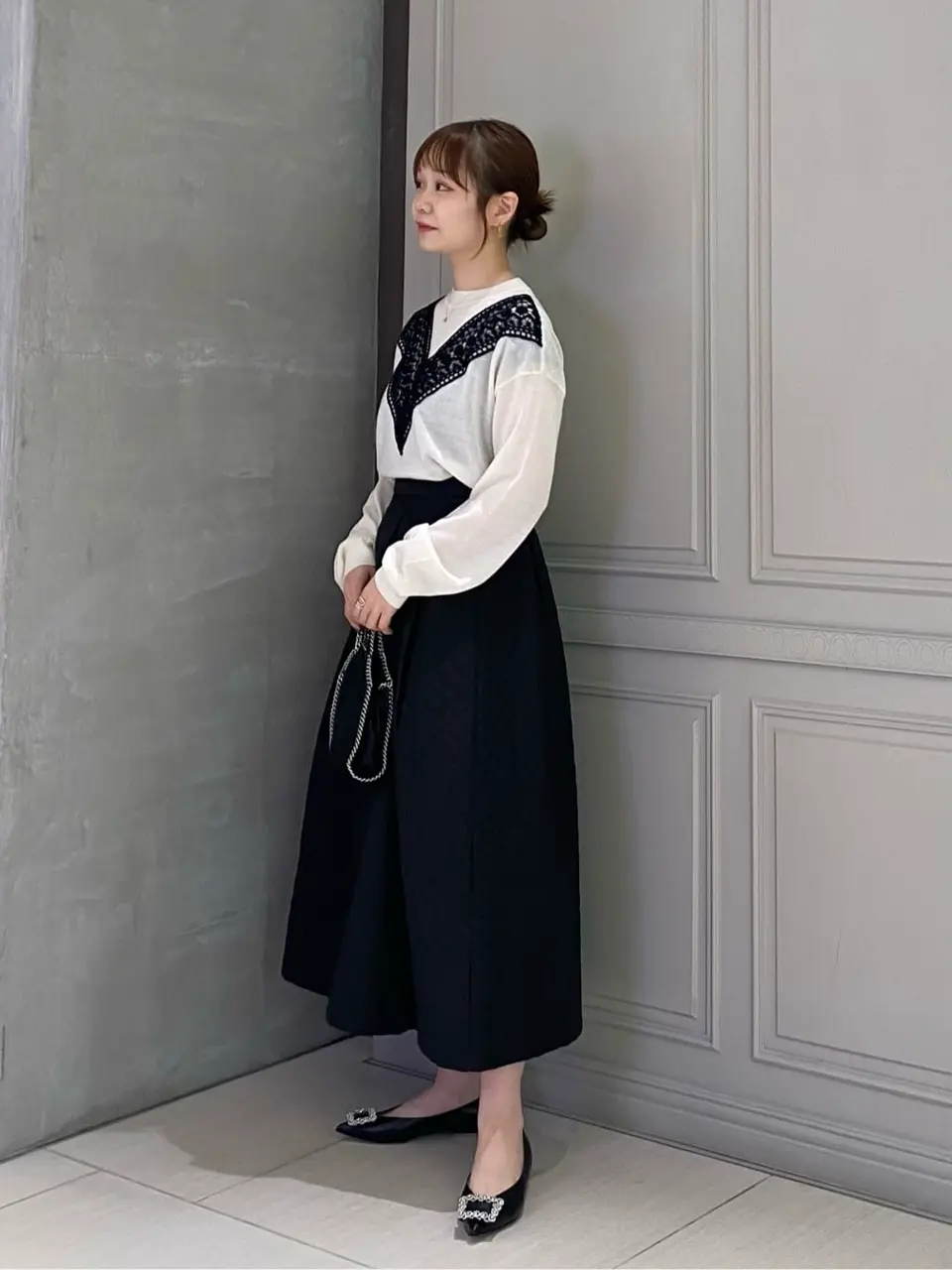 【EZUMi(エズミ)】 PARIGOT別注 レースハイゲージニット ブラック EZUMi(エズミ)】 PARIGOT別注 レースハイゲージニット｜PARIGOT ONLINE