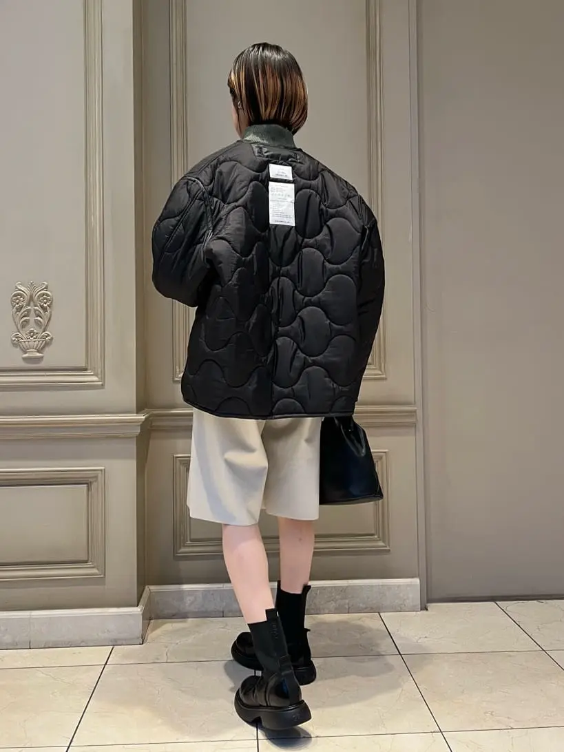 Mame Kurogouchi(マメ クロゴウチ)】 Marble Pattern High Neck