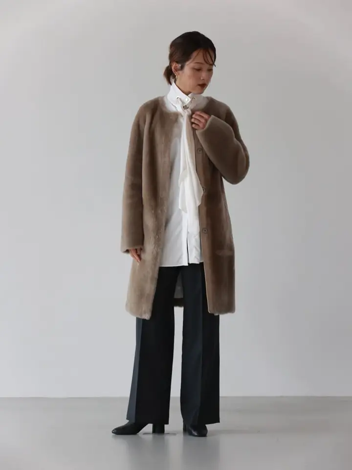 AubeL(オーベル)】 リバーシブルムートンコート｜PARIGOT ONLINE