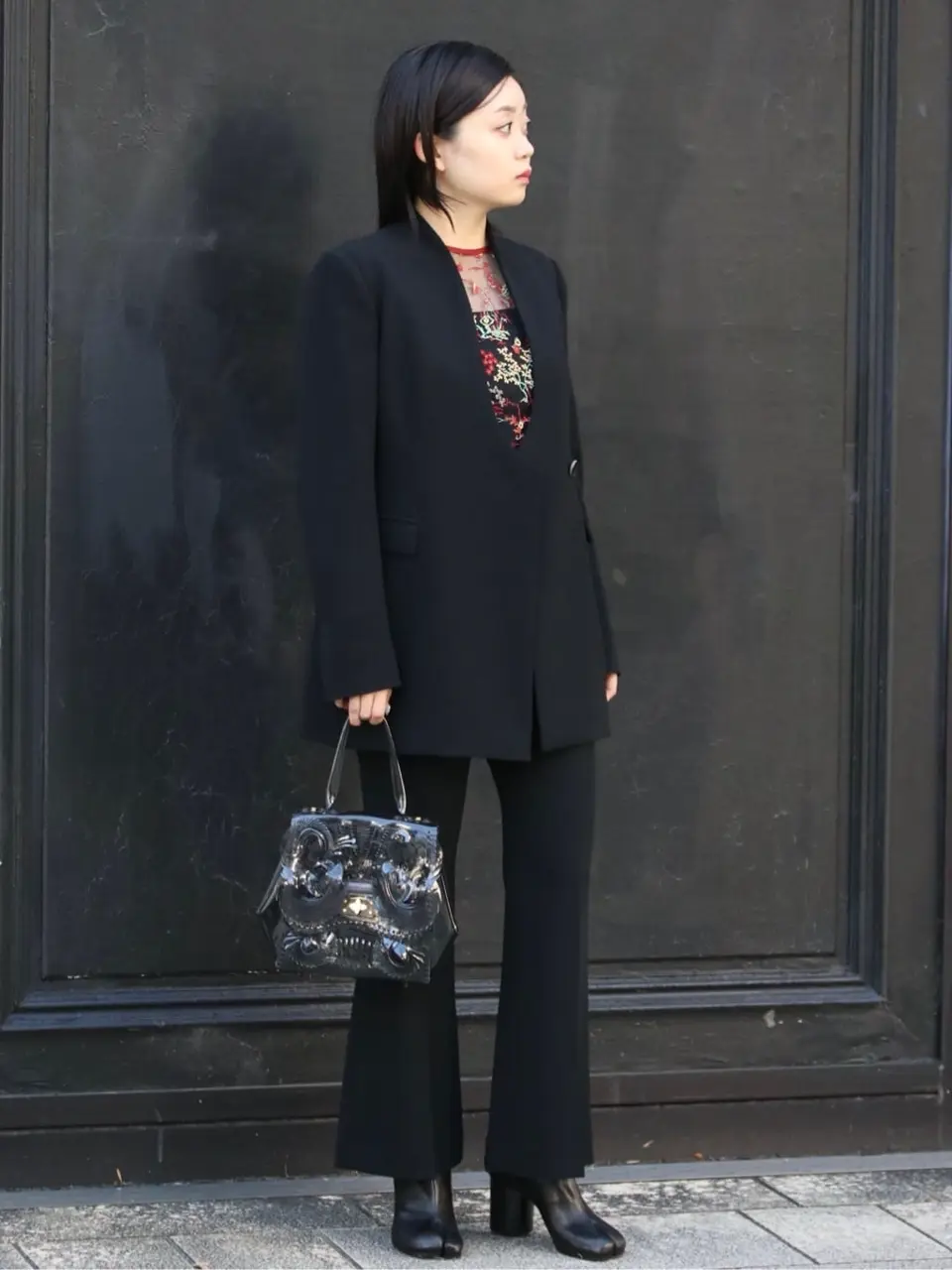 Mame Kurogouchi(マメ クロゴウチ)】 Acetate Polyester