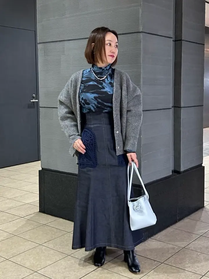 Mame Kurogouchi(マメ クロゴウチ)】 Cord Embroidery Detail Denim