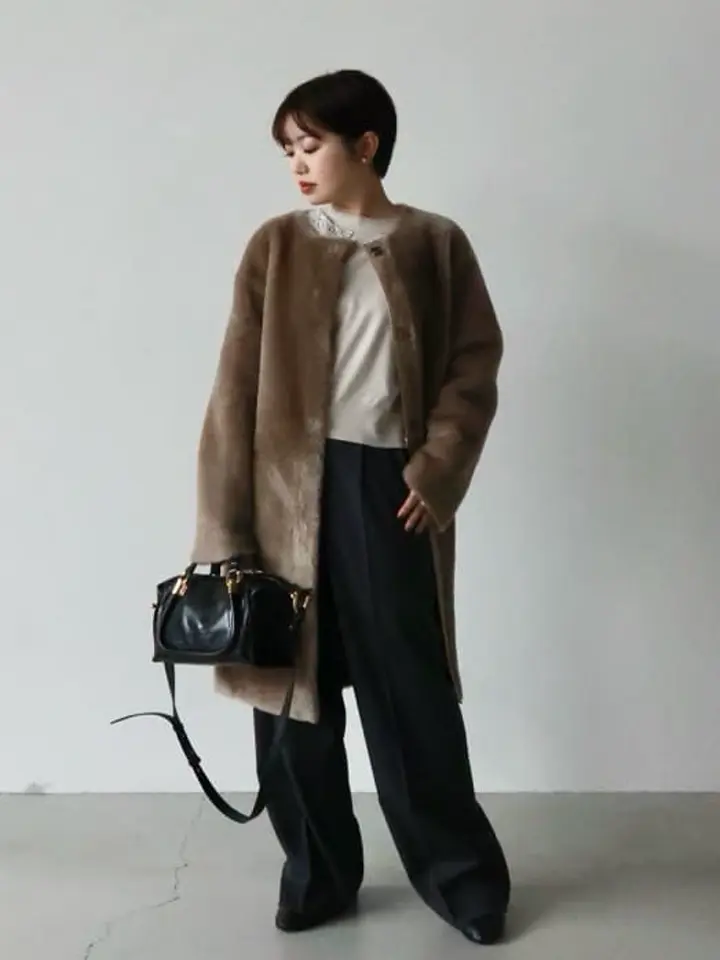 AubeL(オーベル)】 リバーシブルムートンコート｜PARIGOT ONLINE