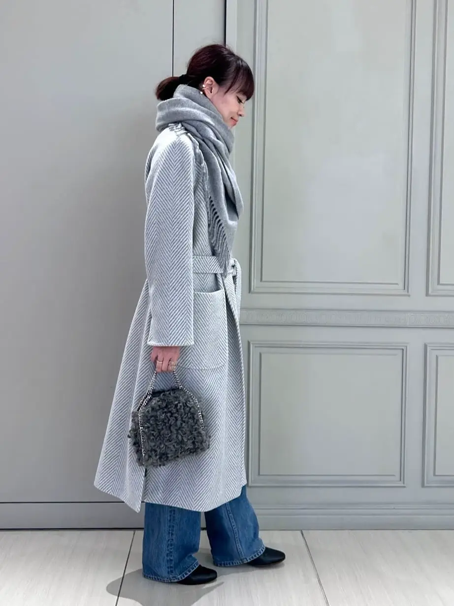 秋冬必須アイテム】TOTME トーテム ウールカシミヤスカーフ マフラー