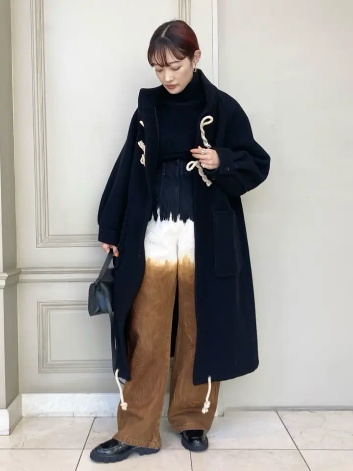 ハイク　DOUBLE FACE DUFFEL COAT  サイズ１ HYKE - 【HYKE(ハイク)】 DOUBLE FACE DUFFEL COATダッフルの